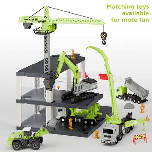 image for iPlay, iLearn Kids Construction Truck Toy, Crane Excavator for Boys Ag