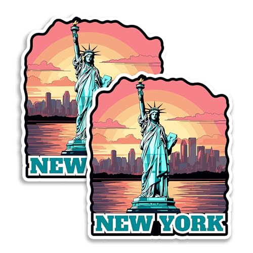 Imán Decorativo Estatua de la Libertad 4 Pulgadas Pack 2 miniatura 1