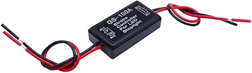 Miniatura 4 de HUIQIAODS Controlador estroboscópico de flash para luz de freno LED, luz de parada trasera para automóvil de 12-24 V, luz de parada LED de freno