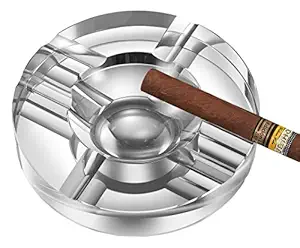 Visol Products Elara Round Crystal Ashtray