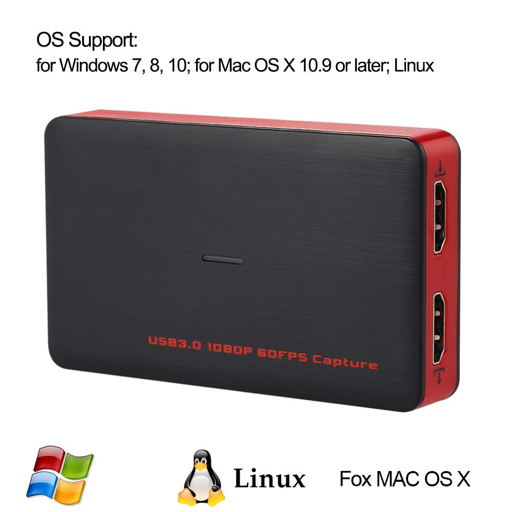 Ep261 USB 3.0 Cattura videogiochi HD Convertitore video 1080P Streaming live Plug and Play Uscita di ingresso HD per XBOX One PS4 WII U