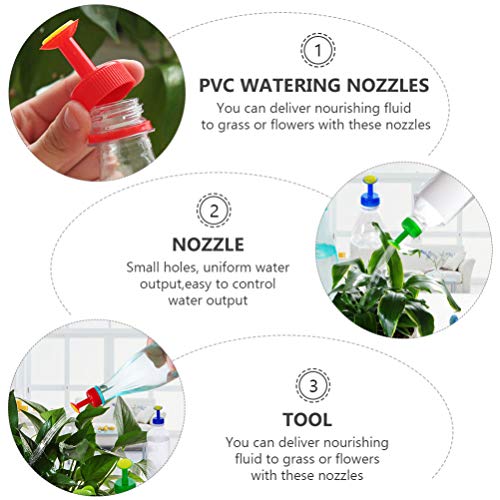 Yardwe 10Pcs Garrafa Tampa De Garrafa Bico de Sprinkler Regador Bico Garrafa Bebedouros Topo Pulveri