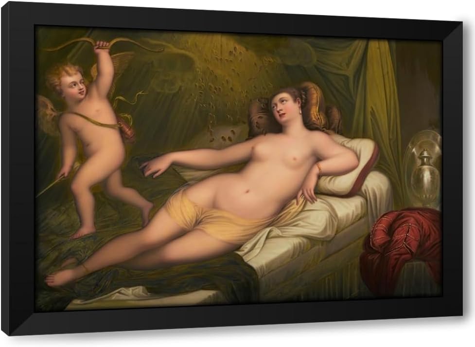 ArtDirect Danaë, after Titian (1812) Custom Framed Art Print Giclee Print or Canvas Options with Various Sizes and Customization by Henry Bone