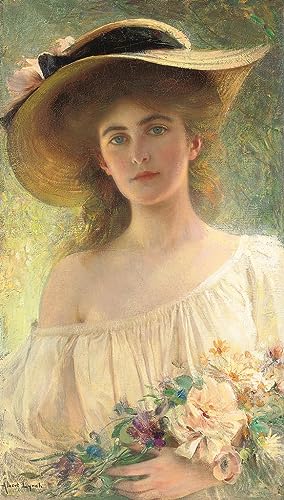 Tableau Soleil éternel Albert Lynch 60x90cm pour habiller un mur vide avec une toile d'art unique