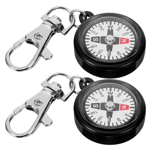 Set de 2 brújulas portátiles para camping y senderismo miniatura 1