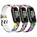 Ybludiy 3 Pack Compatible with Fitbit Inspire 3 Bands,Soft Sport Bands Silicone Replacement Wristband for Fitbit Inspire 3 Tracker Smart Watch for Women Men