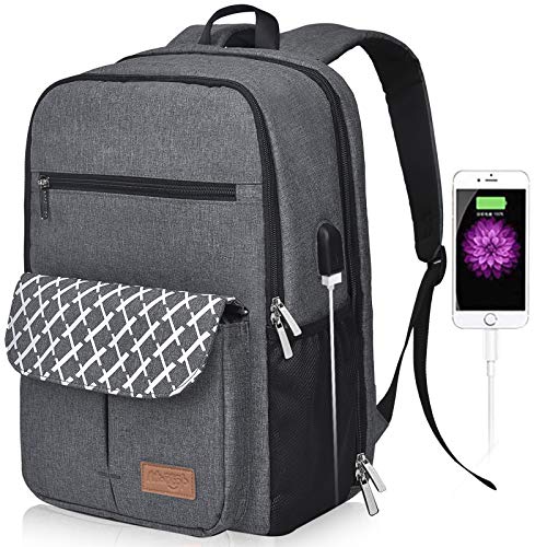 Get Special Price Arrontop 15.6 Inch Laptop Backpack For Men Durable Waterproof Business Travel Backpack With Usb Charging Port Anti Theft School Bag Christmas Gift