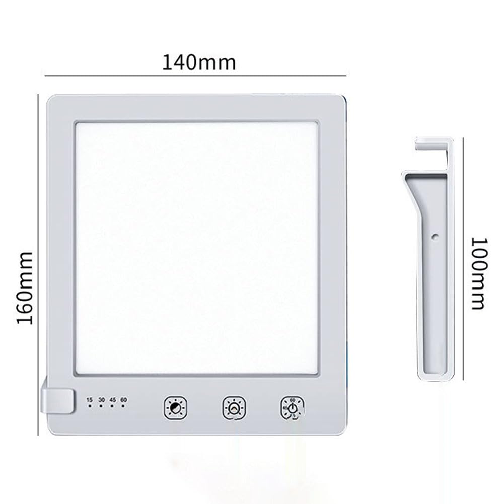 Lampe à Lumière du Jour LED 10000 lux Réglable Luminothérapie 10000 lux Bureau Touch Control Lampe de Light Thérapie avec Minuterie Lumière du Jour UV Libre Simulée Lumière du Soleil