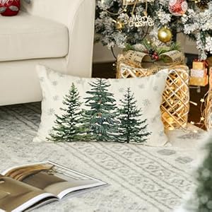 Avoincolorlifechristmastreessnowflakethrowpillowcover12x20inchwinterholidaycushioncasedecorationforsofacouch  Urban Country Home Decor Avoin colorlife christmas trees snowflake throw pillow cover 12 x 20 inch winter holiday cushion case decoration for sofa couch  urban country home decor