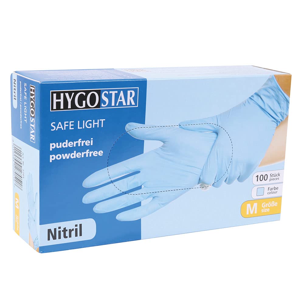 SafeTouch Guanti In Nitrile Senza Polvere – Blu, Taglia XL, Confezione Da 100 Pezzi, Uso Medico E Alimentare