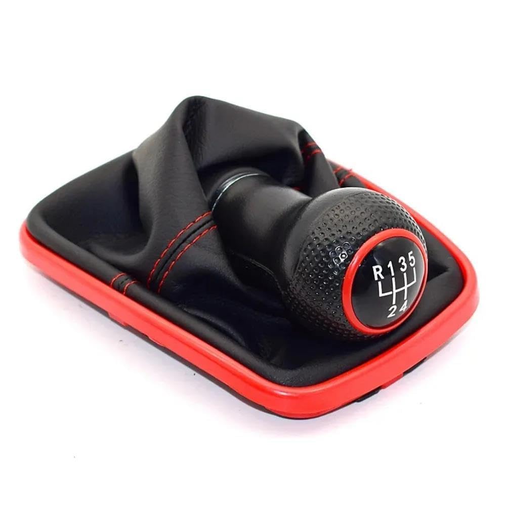 Sxqpocar 5 Speed B 5 6 Speed Gear Shift Knob Lever Shifter Gaitor Boot For Golf 4 Iv Mk4 For Gti For R32 For Bora For Jetta Mt 1999-2004 Shift Lever Head(5 Speed B)
