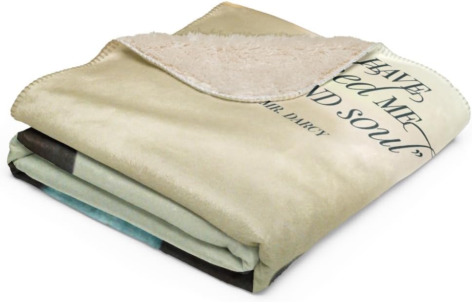 NBC Pride & Prejudice You Have Bewitched Me Premium Sherpa Blanket - Officially Licensed - 60 in x 80 in