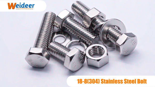 Image of weideer 760PCS 304 Stainless Steel Hex Bolts,1 /4-20 5 /16-18 3 /8-16 1 /2-13