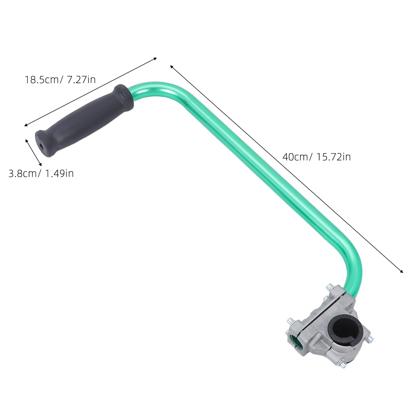 Maniglia di Supporto Regolabile per Tosaerba Verde con Tracolla, Impugnatura Estesa Ergonomica per Cura del Prato, Accessorio per Decespugliatore e Strumenti da Giardinaggio