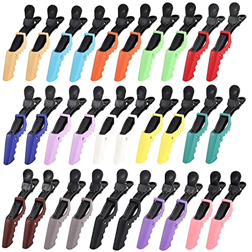 30 PCS Plastic Alligator Hair Clips for Women Durable Salon Clips with Wide Teeth