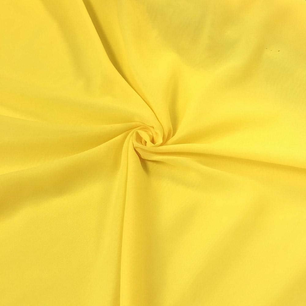 58/60" Wide 100% Polyester Soft Light Weight, Sheer, See Through Chiffon Fabric (10 Yards, Neon Green)