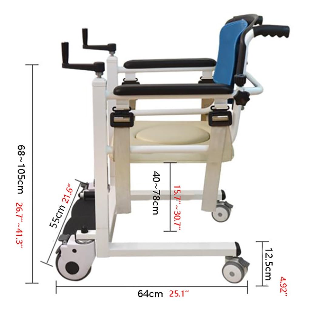 gruas para personas mayore,Elevador de pacientes con elevación manual,Silla de ruedas portátil de transferencia de pacientes para el hogar,Silla de transferencia de pacientes A