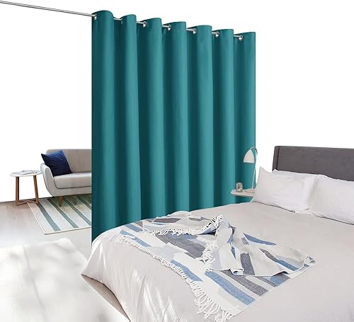 Vista 164 de NICETOWN - Cortina divisora que reduce el ruido para loft, habitación, sótano, hospital, clínica, laboratorio, cubículo, pantalla de privacidad