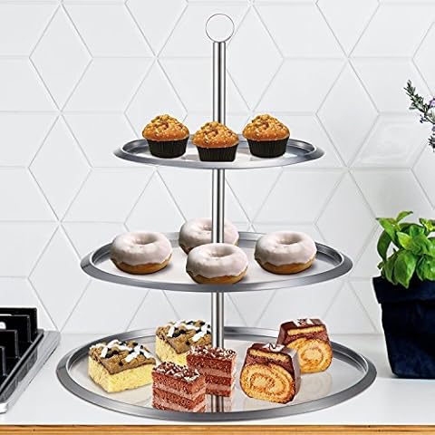 Taylor & Brown Stainless Steel 3 Tier Cake Stand Cover