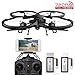 Produktbild DBPOWER UDI U818A Verbesserte WiFi FPV Drohne mit 2MP HD Kamera APP Steuern RC Quadrocopter Kopflosmodus Drone mit 2 Batterien