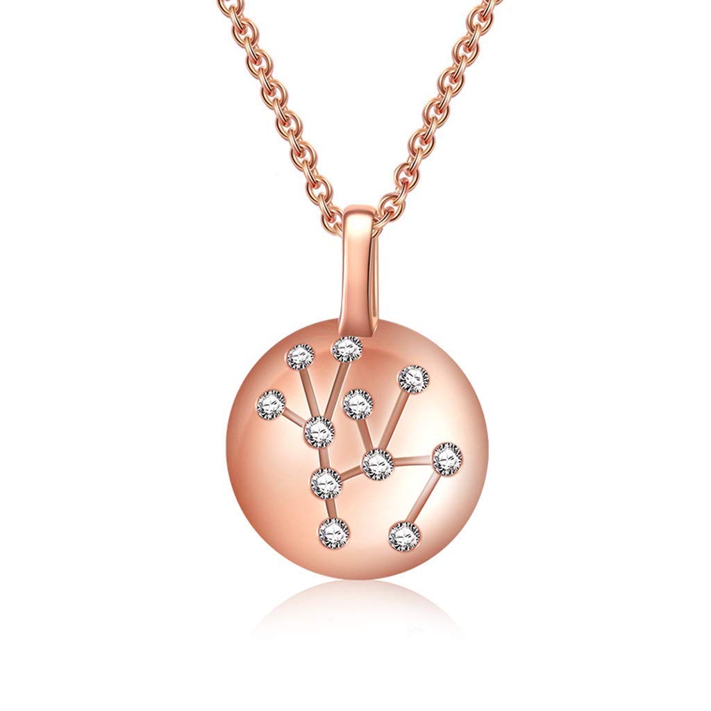 Naszyjniki dla kobiet dziewczynki 925 konstelacji panny horoskop naszyjnik astrologia 12 konstelacji horoskop znak astrologia zodiaku gwiazda naszyjnik urodziny prezenty dla kobiet dziewczyny Choker