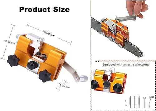Miniatura 2 de Moldeador de cadena para motosierra, afilador de cadena para motosierras, kit de afilador de hoja de sierra de cadena, afilado de motosierra, para