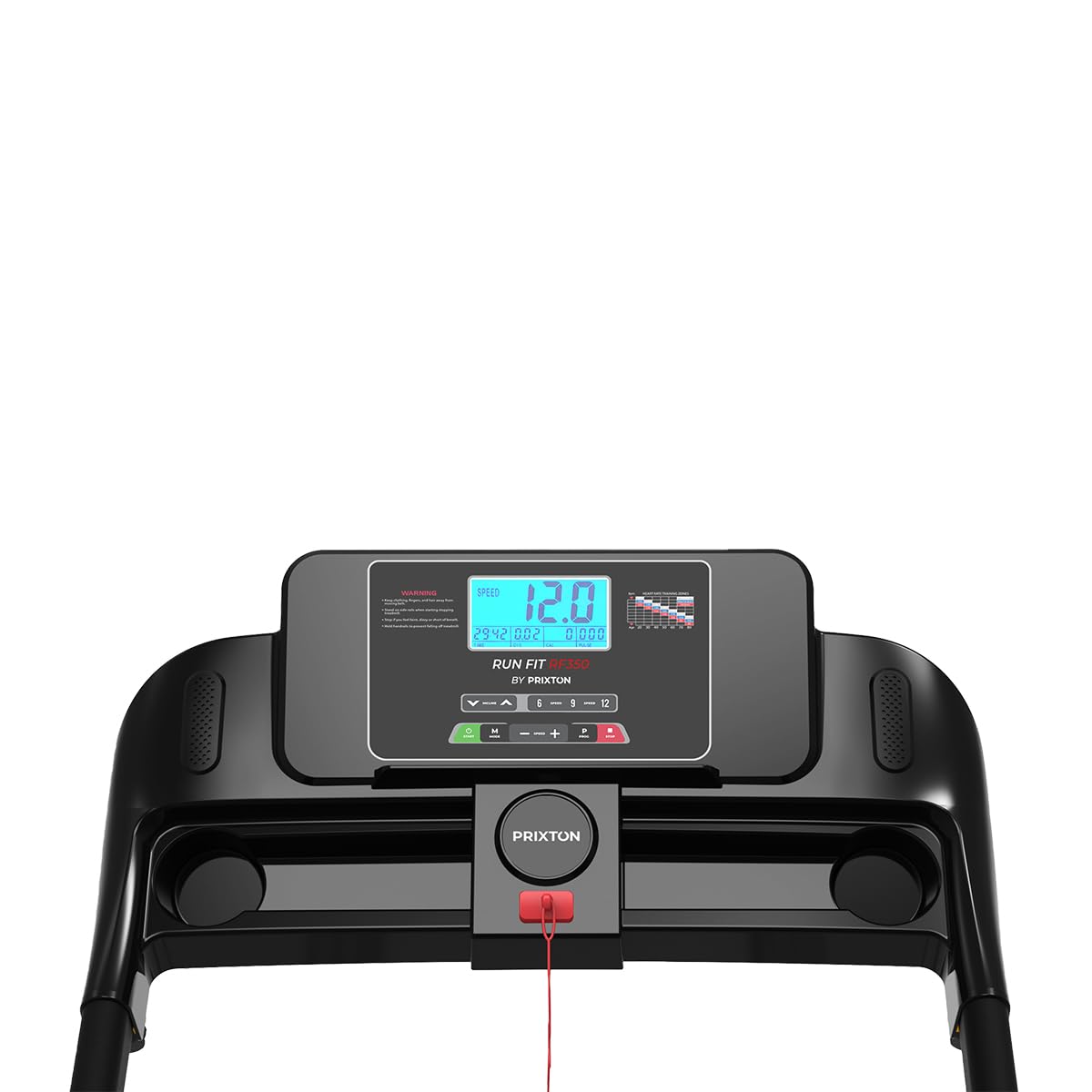 PRIXTON Cinta de Correr Run Fit RF350, Cinta de Andar Plegable, Velocidad máxima 16 km/h, App móvil, 16 Programas, 15 Niveles Inclinación, Altavoz Bluetooth, Distancia, Calorías, Tiempo y Pulso