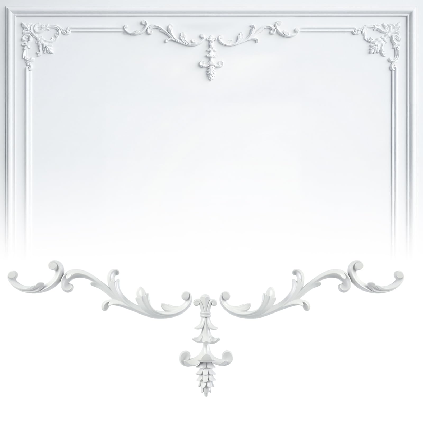 Photo 1 of Pangda 22 Inch Wall Molding, Wainscoting Floral Molding, French Style