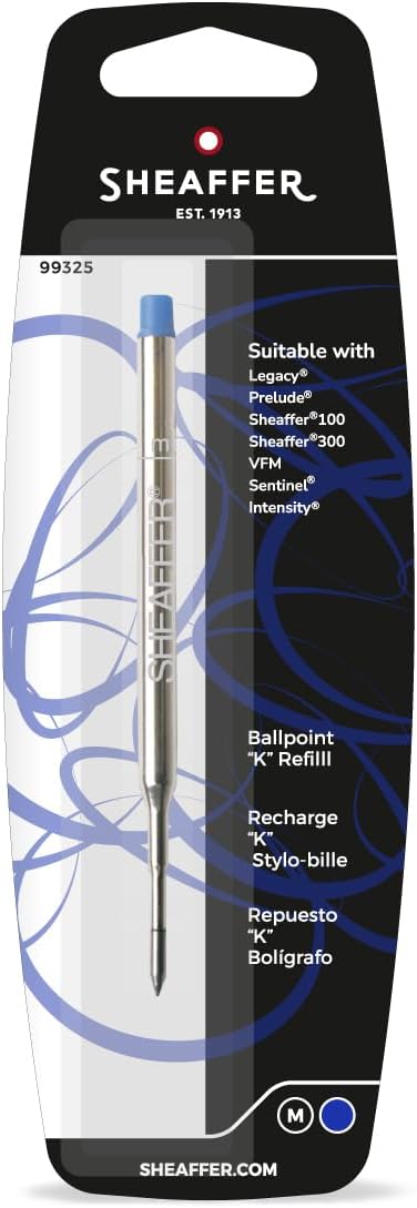 Sheaffer K Style Ballpoint Refill (Medium) – Blue