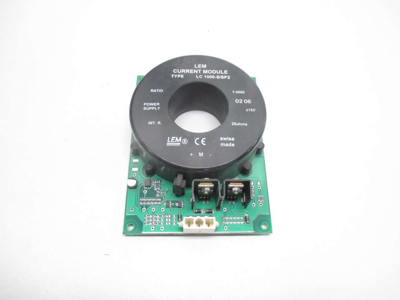 LEM LC 1000-S/SP2 1:4000A AMP 25OHMS CURRENT MODULE PCB CIRCIUT BOARD ...