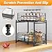 Almaybe Under Sink Organizers and Storage, 2 Packs Metal Adjustable Height Pull Out Cabinet Organizer, for Kitchen Bathroom Organizers and Storage (Black)