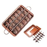 💜Sicher und Geschützt - Diese Brownie-Pfannen und Brownie-Ausstecher sind mit kohlenstoffreichem Stahlmaterial ausgestattet, das die Wärme schneller übertragen kann und eine gleichmäßige Wärmeverteilung bietet, falls einige Brownies gerade richtig gebacken werden, während andere überkohlt/angebrannt sind, was für das Backen von Brownies mit perfektem Rand sehr wichtig ist.
