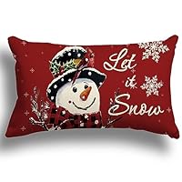 ZWJD - Housse Coussin Noel 50x50 Lot De 4 Coton Et Lin Décoratif Taie D' Oreiller 50 X 50 Cm Pour Chambre, Nanapé, Chaise, Lit
