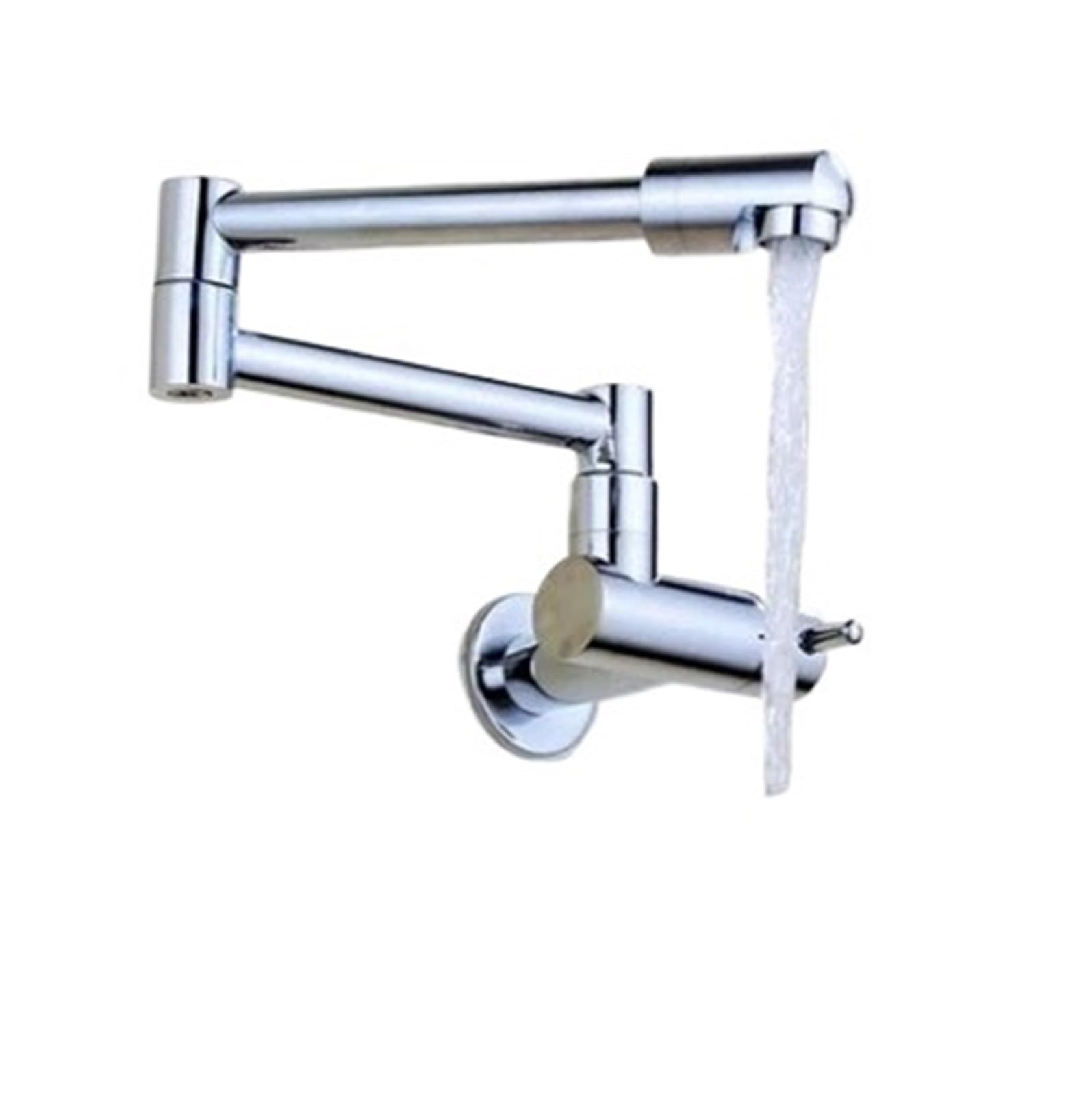 Robinet noir de balcon rotatif et extensible en laiton pour alimentation froide