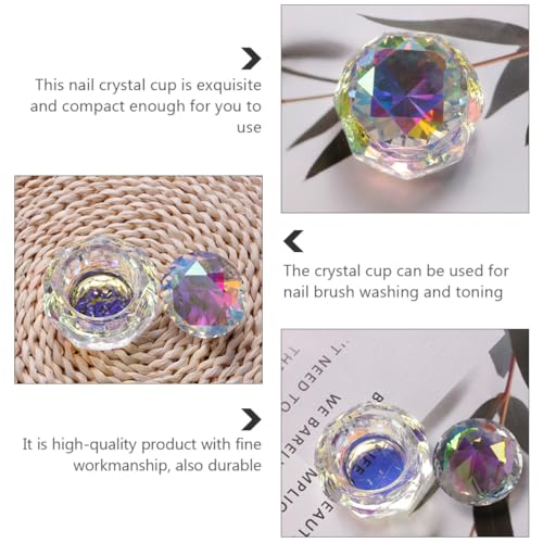 Cuenco Crystal Nail Dappen con Tapa para Manicura miniatura 6