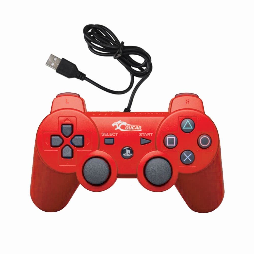 Cougar PS3 Dualshock Wired Controller For PS3 - (Red): Buy