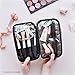 Lily England Luxury Makeup Bag Organizer, Large Make Up Storage Bags, Women’s Black Cosmetic Case for Travel