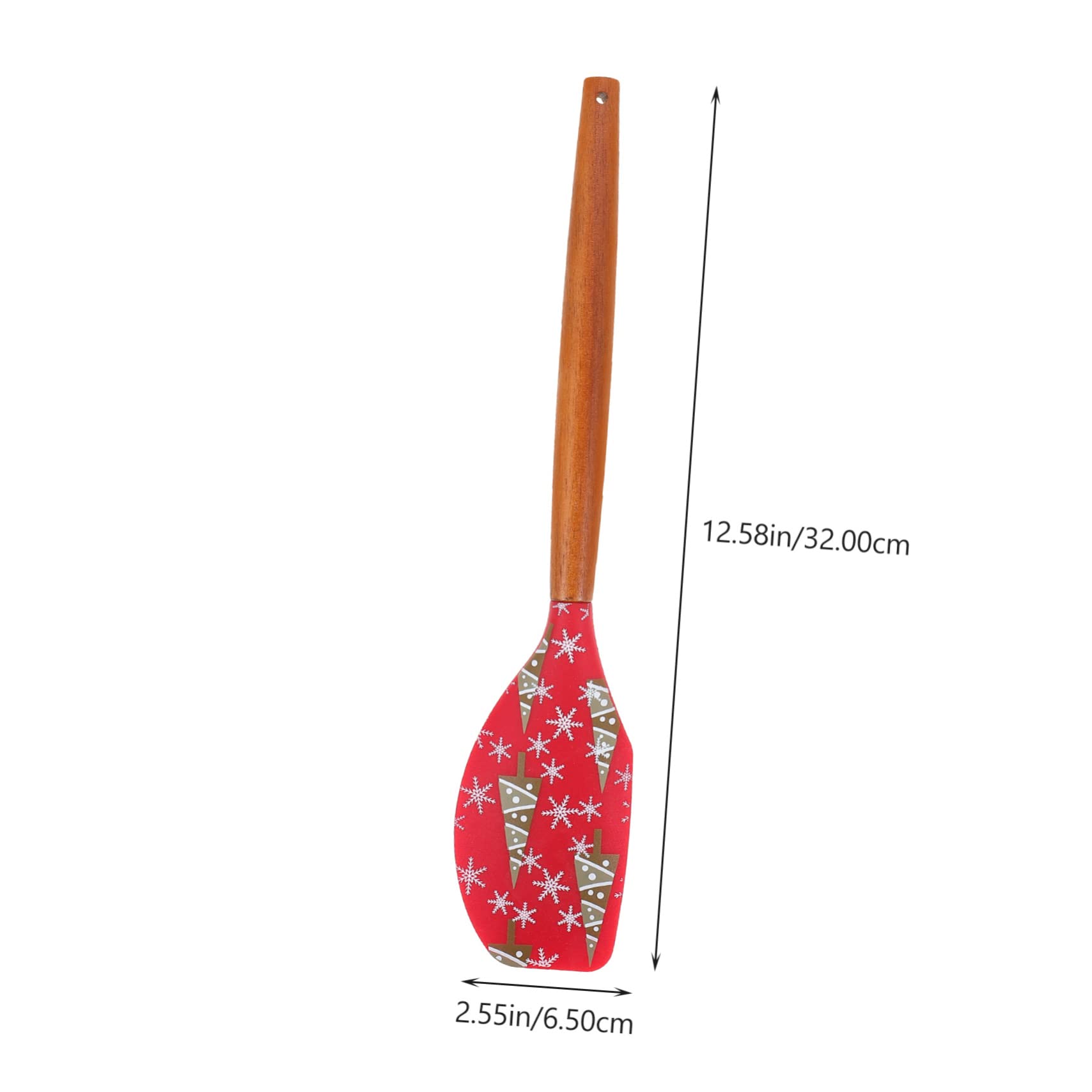 MAGICLULU 4 Set Spatola Natalizia in Silicone Spatola Per Frittelle Stampino Per Biscotti Fritto Kitchen Gadgets Strenna Natalizia Utensili Da Cucina Da Forno in Silicone 2 Pezzi * 4