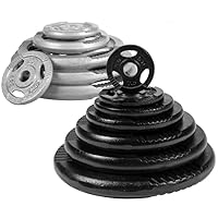 GORILLA SPORTS Disques de Poids - 1,25kg, 2,5kg, 5kg, 10kg, 15kg, Set