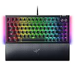 Razer BlackWidow V4 75% - Tastiera da gaming meccanica con hot-swap - Layout al 75% - Underglow su 2 lati con - Rotella multi-funzione e tasti multimediali - QWERTY US-Layout | Nero