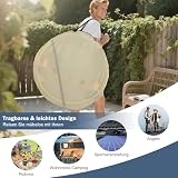 GYMAX Transparentes Pop up Zelt, faltbares Kuppelzelt für 5-6 Personen, durchsichtiges Wurfzelt mit Tragetasche, Bubble-Zelt für Outdoor-Aktivitäten, Sofortzelt wetterfest