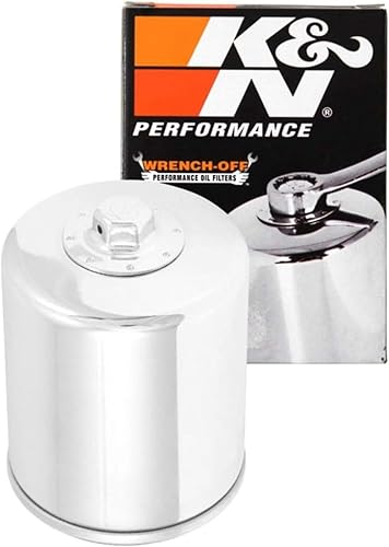K&N Filtro de aceite para motocicleta alto rendimiento, premium, diseñado para ser utilizado con aceites sintéticos o convencionales se adapta a