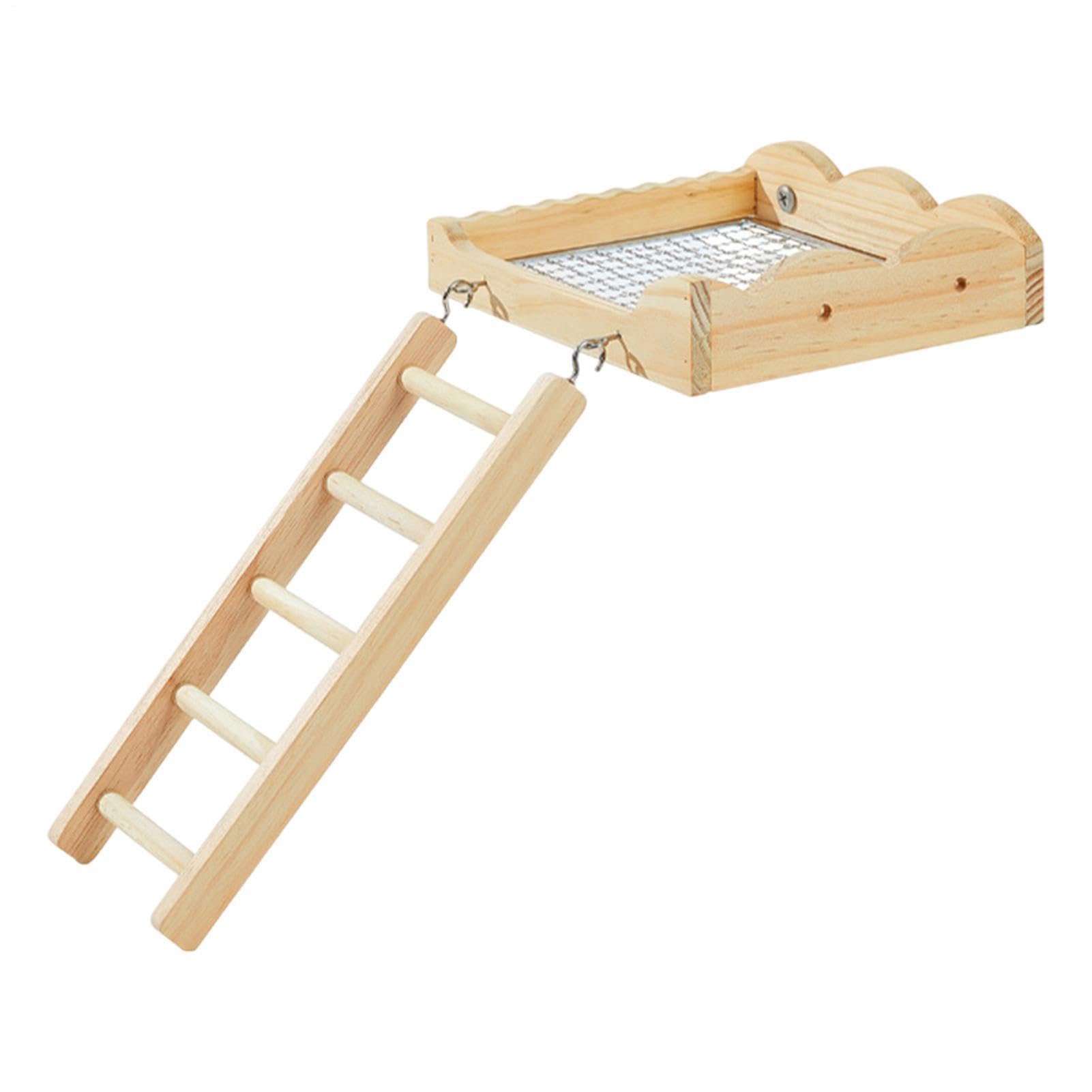 Perchoir pour oiseaux avec échelle d'escalade et aire de jeux pour perruche et calopsitte