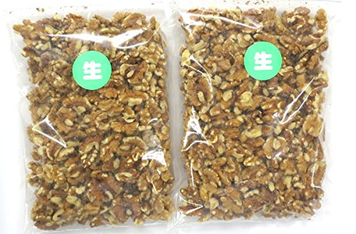 Amazon | クルミ LHP 生 1kg (500gx2袋) チャック袋入り 胡桃 くるみ
