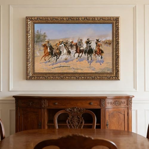 Impression sur toile Frederic Remington grand tableau decoration murale
