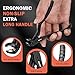 BEZOX Toenail Clippers for Seniors – Upgraded Long Handled Curved Head Toe Nail Clippers for Thick Nails for Elderly - Black