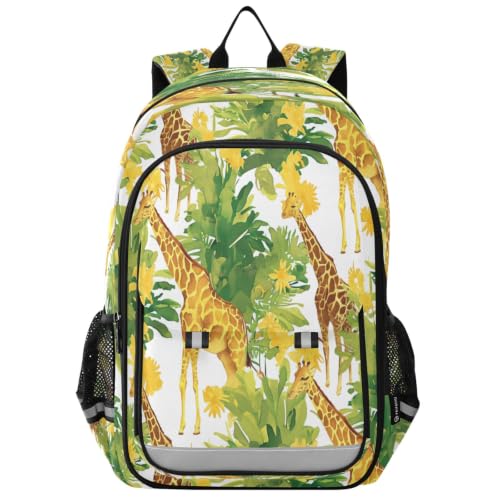 Sac à dos scolaire girafe avec bretelles confortables ado