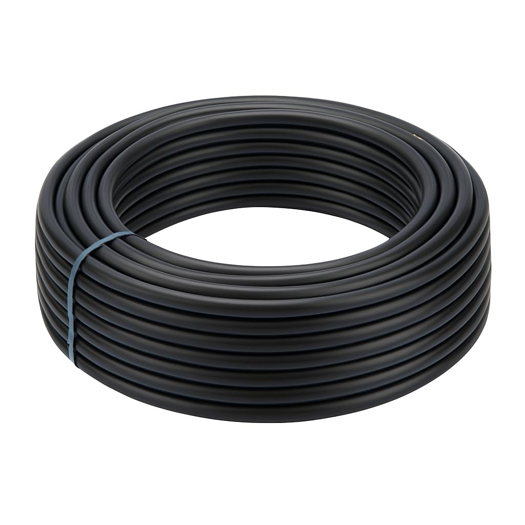 PE Rohr für Gartenbewässerung – verschiedene Größen & Längen – PN6 (6 Bar) Hochwertiges PE-Rohr (Polyethylenrohr) zur effizienten Wasserverteilung im Garten, auf Feldern (25mm - 25m)