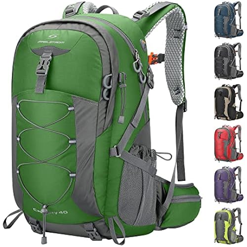 Maelstrom 40L Hiking Backpack, Lightweight Camping Daypack with Rain Cover
