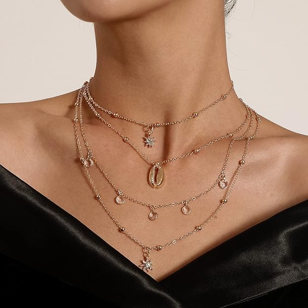 Image of Fashion Jewellery Elegant Wear Chain Pendant Necklace, Stylish Design